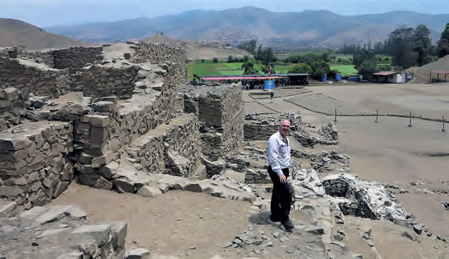 Fr. John Boles at the Temple complex of El Paraiso