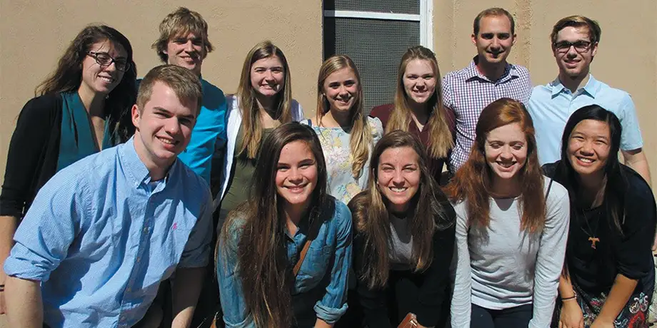 University students at the Columban Mission Center, El Paso, Texas