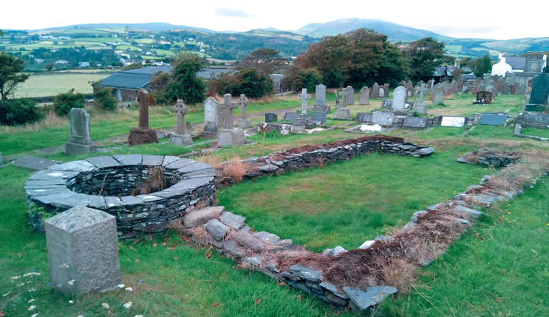 Remains of an ancient &quot;Keeill&quot;, part of the former Celtic monastery of St. Maughold