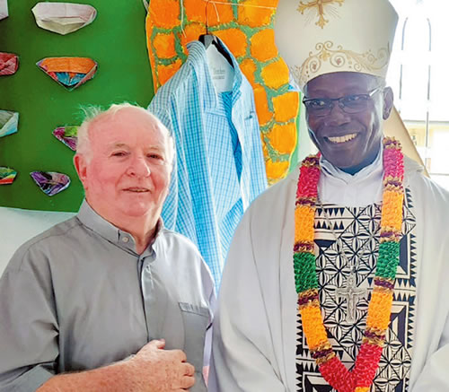 Fr. John McAvoy with the archbishop