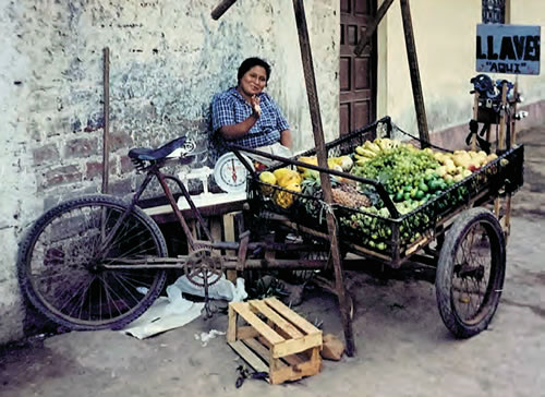 A woman working in Fr. Dermot’s first parish