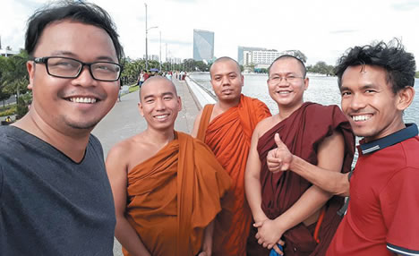 Fr. Kurt with local friends