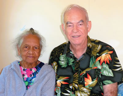 Theresa Nath with Fr. Frank Hoare