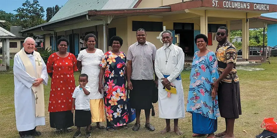 Parishioners at St. Columbans in Fiji