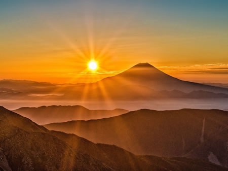 Mt. Fuji at sunrise