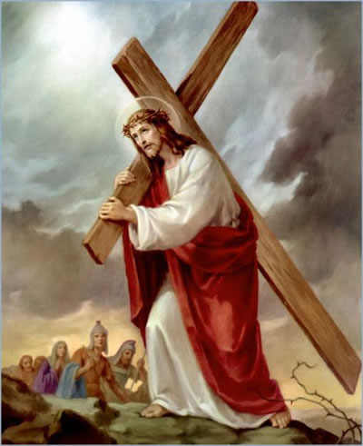 Jesus carrying the Cross