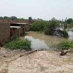 Houses under water in Latifabad, Hyderabad