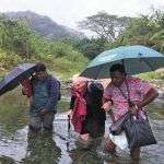 Crossing the river