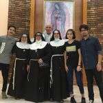 Fr. Bill Morton with visitors in Cuidad Juarez, Mexico