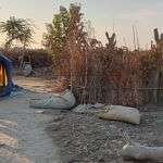 Another makeshift tent in the village