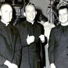 Columban Fr. Patrick O'Connor (left) with Bing Crosby