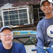 Columban Father Oliver McCrossan organized Pedal to Live in 2006. 