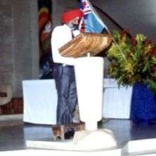 Hardayal Singh at an Interfaith gathering in Fiji