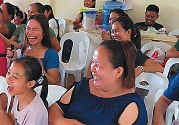 Subanen crafters and their families enjoy the festivities